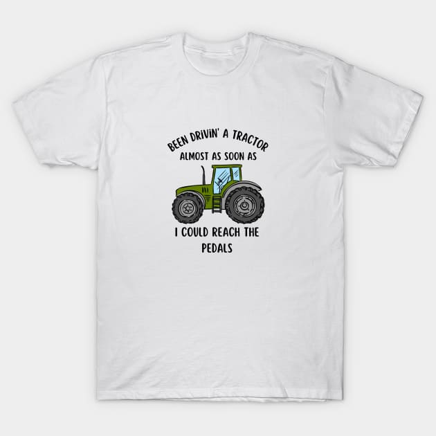 Tractor Farmer Trucking Farming Agriculture Vintage T-Shirt by Flowering Away